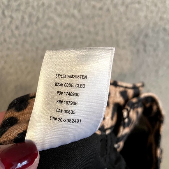 Hudson Jeans Leopard Nico Cigarette Slim Jeans, sz 26 - Picture 13 of 15
